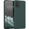 kwmobile Custodia Compatibile con Motorola Moto G32 Cover - Back Case per Smartphone in Silicone TPU - Protezione Gommata - verde blu