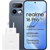 realme 16 Pro 5G Smartphone 8+512GB, Fotocamera 200MP OIS Display AMOLED 144Hz 6,78 Pollici Batteria 6500mAh 45W Ricarica Dimensity 7300, Grigio pietra