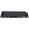 kwmobile Protezione Tastiera Russa Compatibile con Apple Macbook Air 15 2023 M2 (A2941) - Cover Tastiera Russo QWERTY - Copertina Silicone nero