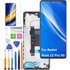HLYGZX Display di ricambio per schermo LCD Redmi Note 12 Pro 5G, 22101316C 22101316I Display Touch Digitizer Assembly Kit parti di riparazione (nero con cornice)