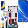 HLYGZX Display di ricambio per display LCD Oppo Find X3 Lite 5G TFT, CPH2145 Display Touch Digitizer Assembly Kit parti di riparazione (nero con cornice, senza impronte digitali)