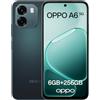 OPPO A6 5G Android Smartphone, 6+256GB, Processore Dimensity 6300, Display 120Hz 6,75, Fotocamera Ultra‑Nitida 50MP, Batteria 6550mAh, Resistenza IP69, Ricarica Flash SUPERVOOC 45W, Sapphire Black
