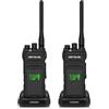 Retevis NR30D DMR Walkie Talkie, Riduzione del Rumore AI, IP67, Alta Potenza, 2800mAh, Walkie Talkie Impermeabili per Team di Sicurezza (Nero, 2 Pezzi)