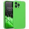 kwmobile Custodia Compatibile con Apple iPhone 13 Pro Max Cover - Back Case per Smartphone in Silicone TPU - Protezione Gommata - verde lime