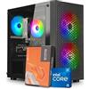Nuwo PC Computer Desktop i5 fino a 3.8GHz | RAM 16GB | SSD 500GB | GT 730 4GB | WiFi USB | Windows 11 Pro Preinstallato | Torre Home Office Lavoro | Checkpoint