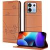 XINYEXIN Custodia per Xiaomi Redmi Note 13 Pro 5G / Poco X6 5G, Cover a Libro in Pelle PU con Blocco RFID, Slot per Carte, Supporto, Protezione Completa Antiurto - Marrone