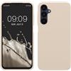kwmobile Cover per Samsung Galaxy A25 Custodia - Back Case per Smartphone in Silicone TPU - Protezione Gommata - crema matt