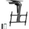 EasyLife - Supporto da Soffitto Per TV V2 Elettrico, Girevole e Inclinabile, Integrazione Smart Home, da 37 a 75 Pollici, Supporto VESA Fino a 600×400 per TV LCD/OLED, Monitor, Display - Nero