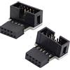 Cablecc 1 set di prolunga USB 2.0 a 10 pin a 9 pin su presa verso il basso e verso l'alto, adattatore angolare a 90 gradi per scheda madre