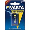 Varta High Energy 9V Block Pile, Multicolore