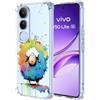 YUXING Cover Trasparente per Vivo V50 Lite 5G/4G - Custodia Protettiva Sottile in TPU Morbido Antiurto con Carino Motivo Disegno Cool (Sheep)