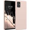kwmobile Cover per Samsung Galaxy A51 Custodia - Back Case per Smartphone in Silicone TPU - Protezione Gommata - rosa antico matt