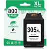 COLORETTO 305XL Cartucce per HP 305 Nero per Deskjet 2820e 2800e 4220e 2810e 2820 4222e 2821e 2822e 2823e 4230e 4210e 4200e Envy 6000 6400 6400e 6020e 6030e Cartuccia per HP 305 XL