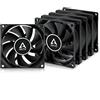 ARCTIC F8 PWM PST (5 Pezzi) - 80 mm PWM PST Ventola, Basso Rumore, PWM Sharing Technology PST, 300-2000 RPM, 0,3 Sone - Nero