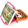 NelQuieOra Custodia Tablet per Bambini 10 Pollici Universale Tigre | Imbottita, Antiurto, Morbida, Zip Sicura, Protezione Completa per Scuola Viaggio