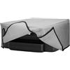 kwmobile Copertina Antipolvere Compatibile con Epson Workforce PRO WF-3725DWF / 4725DWF - Copri Stampante - Copertura Protettiva - Fodera in Grigio Chiaro