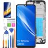 HLYGZX Display di ricambio per schermo LCD Samsung Galaxy A22 5G, A226B A226BR A226L Display LCD Touch Digitizer Assembly Kit parti di riparazione (nero con cornice)