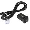 Ranuw Adattatore di interfaccia interruttore AUX durevole per auto in presa con cablaggio per RCD510 RCD310 RNS315 5 MK5 Golf 6 MK6 cavo AUX per auto