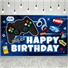 Huxolynifty Sfondo di Compleanno con Videogiochi, 71'' x 43'' Sfondo per Feste a Tema Gamepad/Foto di Decorazione per Feste a Tema di Gioco/Foto del Controller di Gioco, per Festa di Compleanno del Videogioco