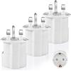 Jewan Adattatore Presa Inglese 3 Pezzi Adattatore Universale da Viaggio, Adattatore UK Adattatore Spina Inglese 3250W Adattatore Presa per Gran Bretagna, Qatar, Irlanda, Gambia