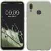 kwmobile Custodia Compatibile con Huawei P20 Lite Cover - Back Case per Smartphone in Silicone TPU - Protezione Gommata - verde grigio