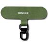 Ringke Spin Holder Link, Linguetta di Fissaggio per Telefono Resistente in Tessuto Oxford con Anello Metallico Girevole a 360 Gradi, Compatibile con Varie Custodie per Telefono - Olive Green