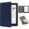XunyLyee Custodia para 7 Pollici e-Reader 2024 Ebook Reader 7 Cover, | Cover a Conchiglia Leggera con Cinturino per la mano con Auto Sonno/Sveglia per 7 eReader, Blu Scuro