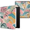 kwmobile Custodia eReader Compatibile con Amazon Kindle Oasis 10. Generation Cover - eBook Reader Flip Case - rosa/giallo/verde - Giungla Tropicale