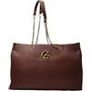 Gattinoni Borsa A Spalla Shopping Bag Impact BINIG8301WVP Bordeaux Rosso