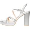 Nero Giardini E615701D Sandali Donna in Pelle - Argento 37 EU