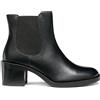 Geox D Serilda 60, Stivale alla Caviglia Donna, Nero, 36 EU