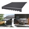 ACXIN Tenda da sole in alluminio, 3 m x 2,5 m, con manovella, impermeabile, grigio scuro