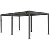 Habitat et Jardin Pergola bioclimatica autoportante Kensington in alluminio - 3 x 5 m - Grigio
