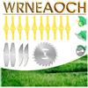 Wrneaoch 15 lame per tagliabordi, lame per tosaerba, lame in metallo, accessori di ricambio per esterni, erbacce dure e sottobosco, taglio erba