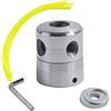 Excel CDF07369 Grimmur Testina per Decespugliatore Universale in Alluminio, Multifilo, Cromato