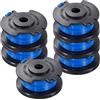 Gekufa bobina di ricambio per decespugliatore Ryobi, 1,65 mm, bobine di ricambio per decespugliatore Ryobi One+ AC14RL3A, 18 V, 24 V, 40 V, 6 pezzi