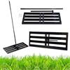 Generisch Livellatore per prato, 80 x 30 cm, livellatore rastrello verniciato a polvere, Lawn Leveling Rake, Planter in metallo, anticorrosione, stabile per la cura del giardino e del prato
