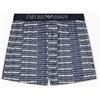 Emporio Armani Boxer da Uomo con Motivo Classico, Blu, XXL, Blu, XXL