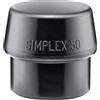 HALDER 3202.050 - Boca de recambio goma negra Simplex Ø 50 mm
