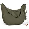 Aucuu Borsa a Tracolla Spalla, Borsa a Tracolla Mezzaluna da Donna, Borse a Spalla in nylon, Messenger Crossbody Bag per Shopping Viaggio