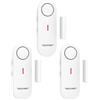 TECKNET Allarme Casa Senza Fili, Mini Sensori Allarme Porte E Finestre, Allarme & Campanello 2-in-1, Controllo del Volume a 3 Livelli, Sistema di Allarme per Casa, Negozio, Ufficio, Garage (3 PCS)