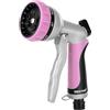 RESTMO Pistola a spruzzo per tubo flessibile, pistola a spruzzo per tubo da giardino Heavy Duty, ugello per tubo ad alta pressione, spruzzatore manuale in metallo con 7 modalità e controllo del flusso