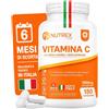 Nutrex Lab - Vitamina C 1000mg Integratore - 180 Compresse 6 Mesi di Scorta con Rosa Canina e Bioflavonoidi - Vitamin C Alto Dosaggio Vegano Senza Glutine - Made in Italy