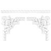 create luxury GRAND DECOR 1 Segmento Angolo Adatto Zur Listello CR707, Arco Segmentale Bloccato PU Antiurto, CR707B