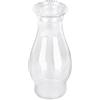 Penitue Cappa Ricambio per Lampada a Olio in Vetro Trasparente, Copertura Paralume Lampada a Cherosene Uragano 20,5cm con Adattamento Inferiore 7,62cm Globo in Vetro per Lampade Vintage & Classiche