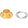 SIXRUN 300 Set da 6 Mm per Occhielli 201 201lette in Acciaio Inossidabile, per Cinghie di Borse per Scarpe da Abbigliamento, Realizzate in Materiale Anti Corrosivo per la Durata (D'oro)