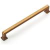 Amerdeco 6 pezzi Antico Maniglie per Mobili da Cucina Distanza fori 160mm Bronzo Maniglie cucina armadietti in acciaio Lega di zincoper mobili da cucina per mobili UK0019
