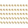 QUARKZMAN 50 Pcs Mini Pomelli Rotondi, 8mm Piccole Maniglie Per Cassetti, Pomelli Maniglie Per Cassetti Per Comò Armadio Scatola Gioielli Custodie Regalo, Oro