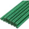 QUARKZMAN Mini Stick Colla a Caldo per Pistola Colla a Caldo 7mm x 200mm Verde Glitterato 12pz