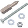 AERZETIX Kit fissaggio M3x35 mm / 50 viti metalliche / 50 dadi esagonali / 100 rondelle piatte / 1 utensile 1/4 PZ1